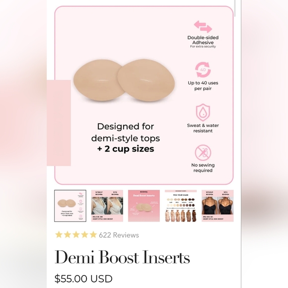 NEW Adhesive Bra - size B Cup - Picture 1 of 2